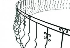 欧式铁艺栏杆模型